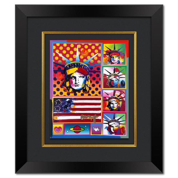 5 Liberty and Flag by Peter Max