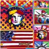 Image 2 : 5 Liberty and Flag by Peter Max