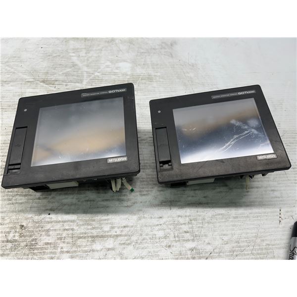 (2) Mitsubishi #GT1655-VTPD Graphic Operation Terminals