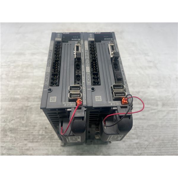 (2) Mitsubishi #MR-J4-100B-RJ Servo Drives