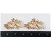 Image 1 : 2 NEW RHINESTONE AND FAUX PEARL PINK BUTTERFLY
