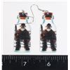 Image 1 : NEW FRIDAY THE 13TH THEME DROP EARRINGS