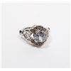 Image 1 : NEW SILVER TONE ZIRCONIA SIZE 7 RING