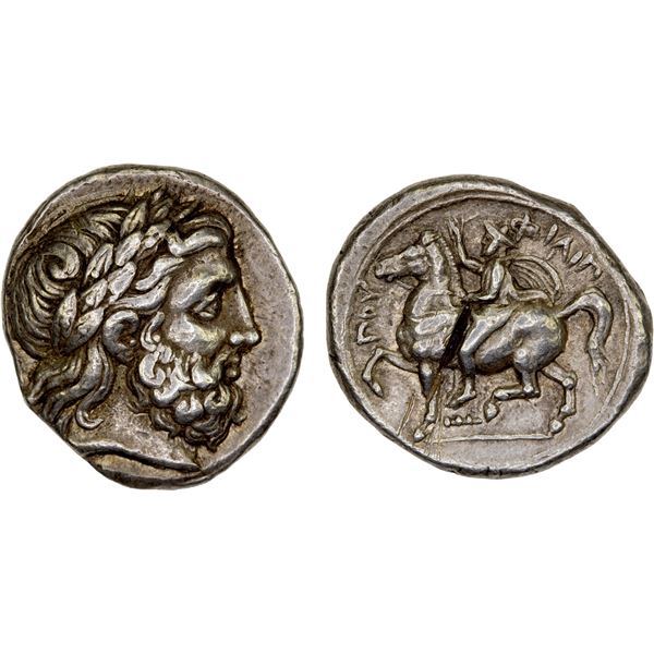 MACEDONIAN KINGDOM: Philip II, 359-336 BC, AR tetradrachm (14.46g), Amphipolis, ca. 355-348 BC, Choi