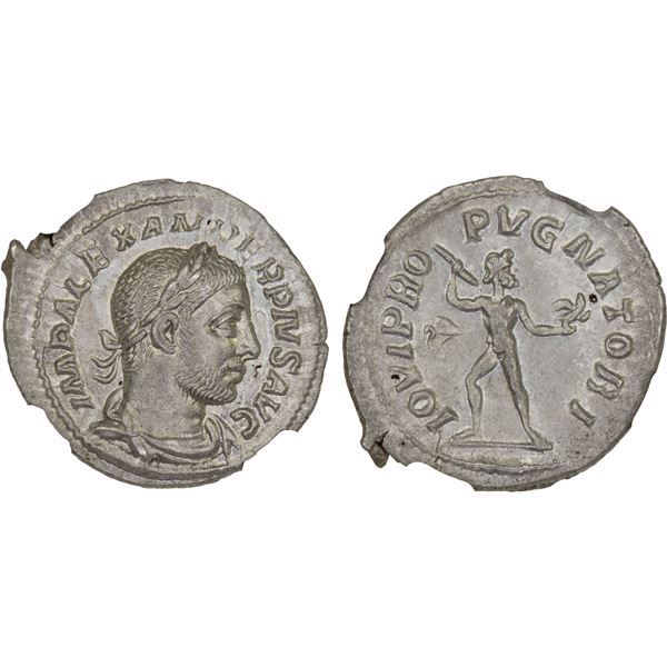 ROMAN EMPIRE: Severus Alexander, 222-235 AD, AR denarius (2.61g), Rome, 231-235 AD, NGC Choice AU