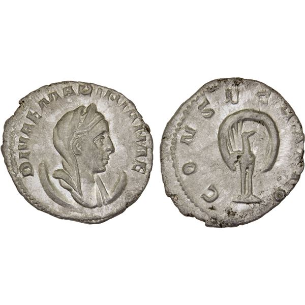 ROMAN EMPIRE: Diva Mariniana, died before 253, BI antoninianus (3.57g), Rome, 257 AD, XF-AU