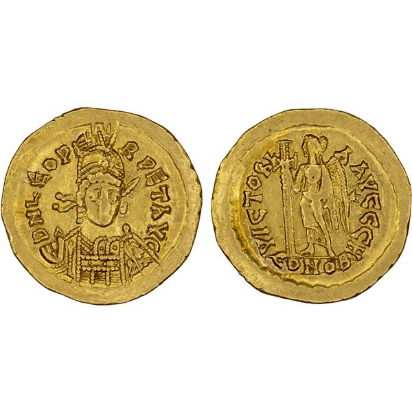 ROMAN EMPIRE: Leo I, 457-474 AD, AV solidus (4.47g), Constantinople, 462-466 AD, XF-AU