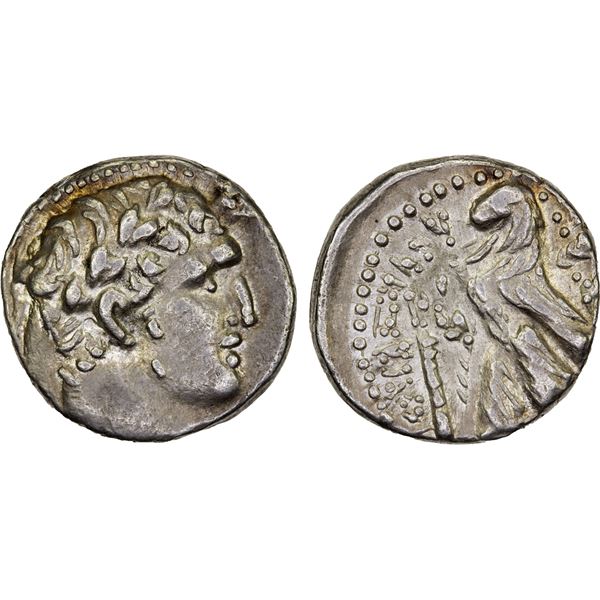 PHOENICIA: Tyre, AE shekel (14.24g), year 154 (28/9 AD), NGC graded XF, 3/5, 5/5