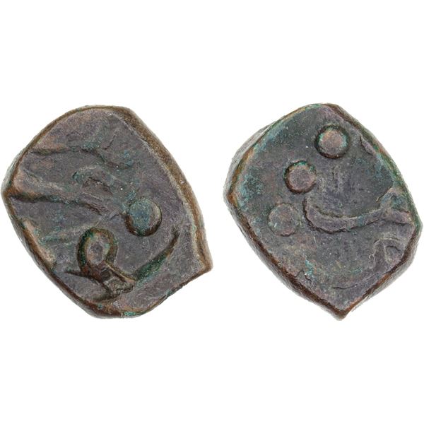 OTTOMANS IN ARABIA: Mustafa III, 1757-1774, AE fals (0.87g), 'Ar'ar, AH1188, Fine