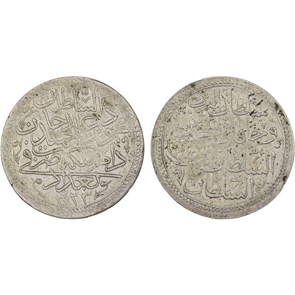 IRAQ: Mahmud II, 1808-1839, BI 30 para (zolota) (4.88g), Baghdad, AH1223 year 15, Choice XF