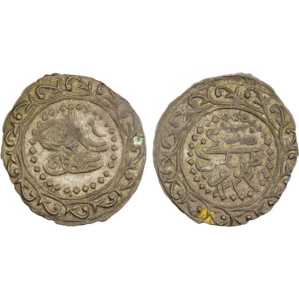 TRIPOLI: Mahmud II, 1808-1839, BI 10 para (2.68g), Tarabulus Gharb, AH1223, bold XF