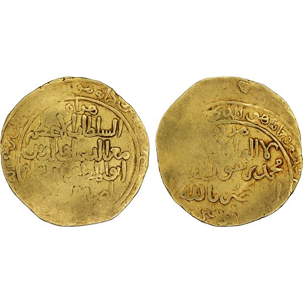 GHORID: Mu'izz al-Din Muhammad, 1171-1206, AV dinar (5.69g), Herat, AH59x, VF