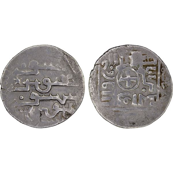 ILKHAN: Ghazan Mahmud, 1295-1304, AR Georgian dirham (2.32g) (Tiflis), AH6xx, pleasant VF