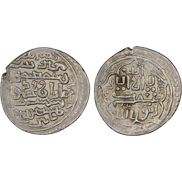 ILKHAN: Ghazan Mahmud, 1295-1304, AR double dirham (4.32g), Tiflis, AH698//698, choice VF-XF