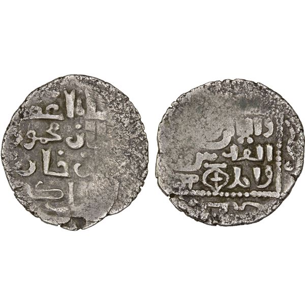 ILKHAN: Ghazan Mahmud, 1295-1304, AR Georgian dirham (2.06g), Tiflis, AH69(6), VF