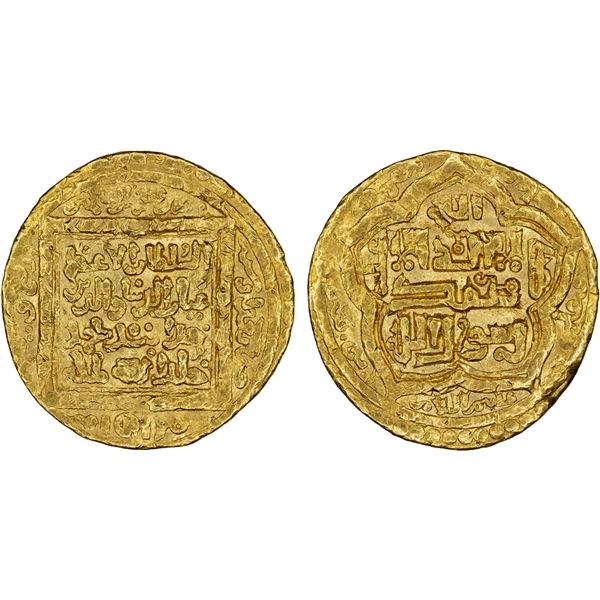 ILKHAN: Uljaytu, 1304-1316, AV dinar (4.37g), Baghdad, AH704, Fine