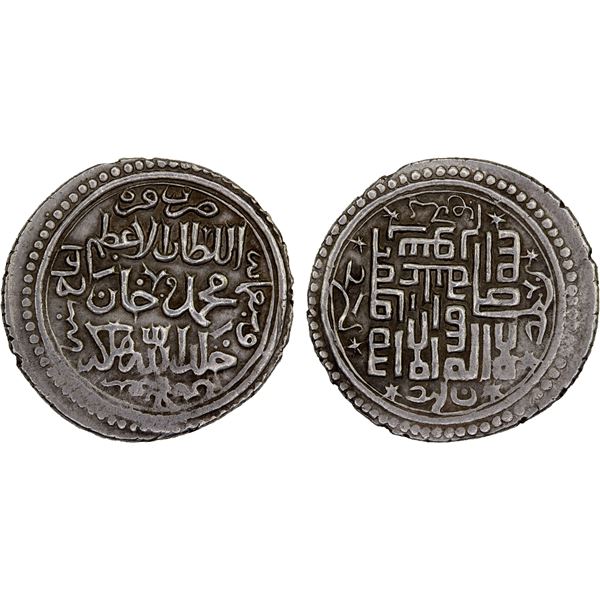ILKHAN: Muhammad Khan, 1336-1338, AV dinar (2.85g), Qara Aghach, AH737, magnificent VF-XF