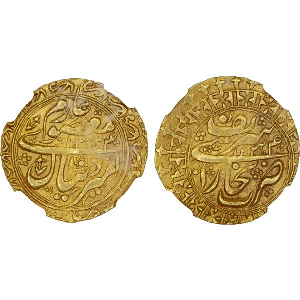 MANGHIT OF BUKHARA: Haidar, 1800-1826, AV tilla, Bukhara, AH1234//1234, NGC AU58