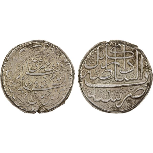 DURRANI: Shah Zaman, 1793-1801, AR double rupee (23.18g), Kabul, year 6, XF-AU