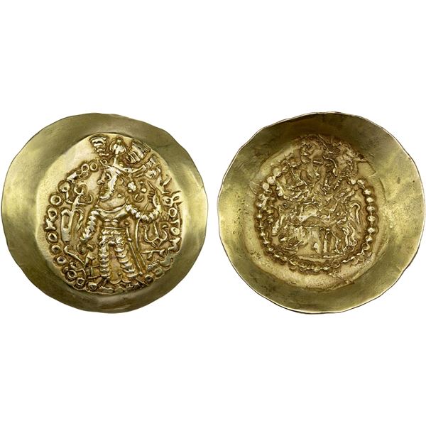 KIDARITE: Anonymous, late 4th, 5th century, AV scyphate dinar (7.54g), XF