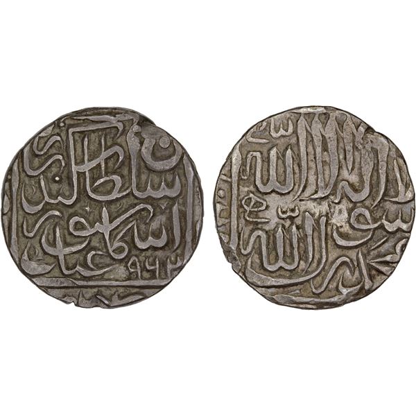 DELHI: Sikandar III, 1554-1555, AR rupee (11.34g), NM, AH962, nearly XF