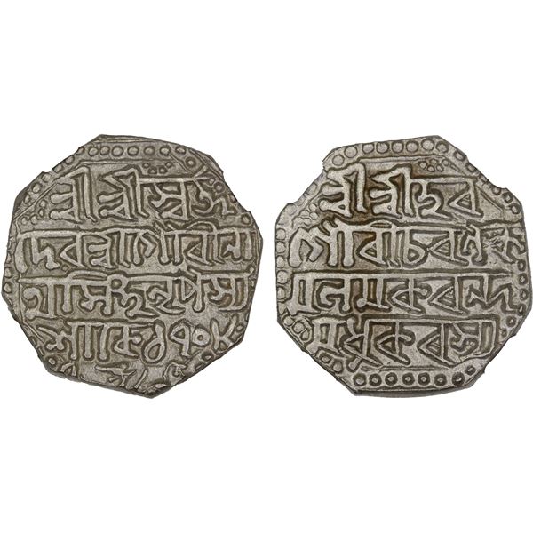 ASSAM: Gaurinatha Simha, 1780-1796, AR rupee, SE1708 year 7, NGC MS62