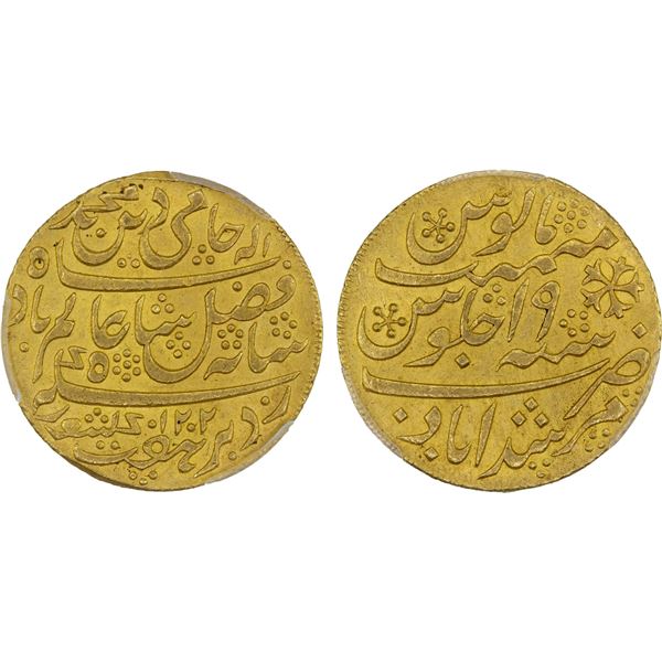 BENGAL PRESIDENCY:, "Murshidabad", AH1202 year 19 (frozen), PCGS AU details