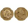 Image 1 : BRITISH INDIA: George V, 1910-1936, AV sovereign, 1918-I, NGC MS62