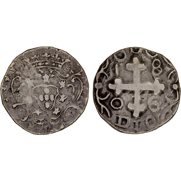 PORTUGUESE INDIA: DIU: João, as Prince Regent, 1799-1816, AR rupia (7.48g), 1806, F-VF