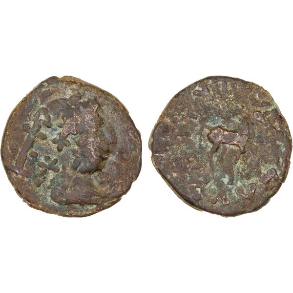 YUTIAN KINGDOM: Anonymous, AE 6 zhu (4.67g), ca. 2nd-3rd century, Fine