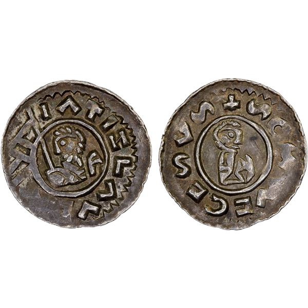 BOHEMIA: Vratislaus II, as duke, 1061-1085, AR denar (0.78g), XF