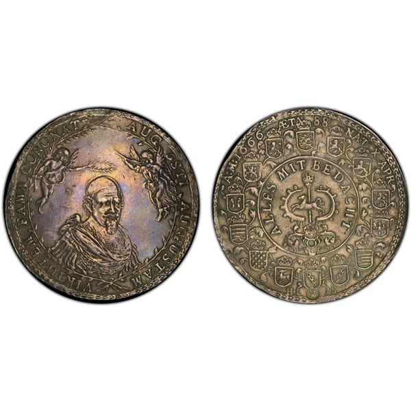 BRUNSWICK-WOLFENBÜTTEL: August, der Jüngere, 1635-1666, AR 2 thaler, Zellerfeld, 1666, PCGS XF detai