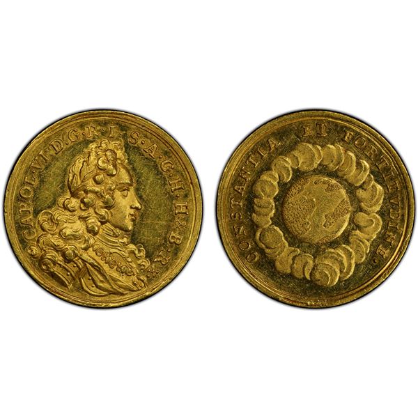 FRANKFURT: Free Imperial City, AV ducat (3.48g), ND (1711), PCGS AU58