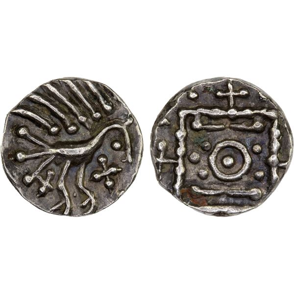 ANGLO-SAXONS: Continental Issues, 690-715, AR sceat (0.93g), XF