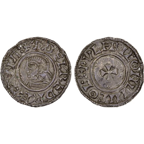 ANGLO-SAXONS: Aethelred II, 978-1016, AR penny (0.95g), VF-XF