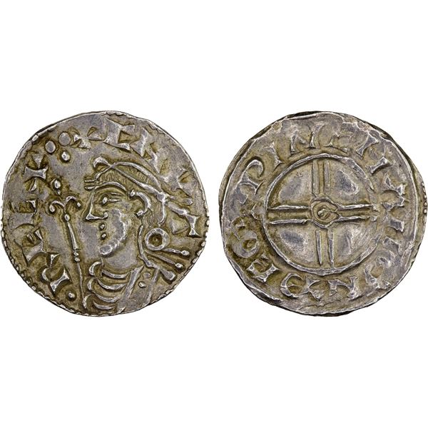 ANGLO-SAXONS: Cnut, 1016-1035, AR penny (1.14g), VF