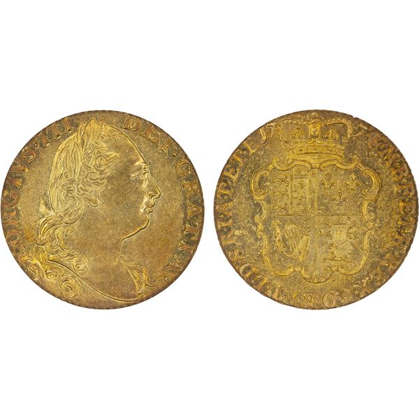 GREAT BRITAIN: George III, 1760-1820, AV guinea, 1774, ANACS AU55