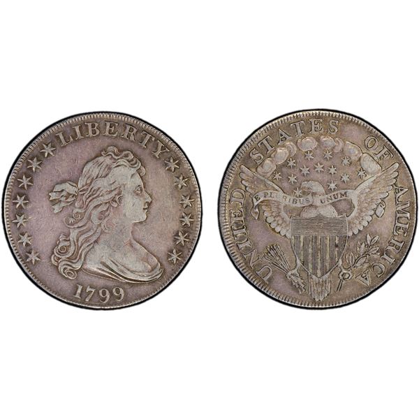 UNITED STATES: AR dollar, 1799, PCGS VF25
