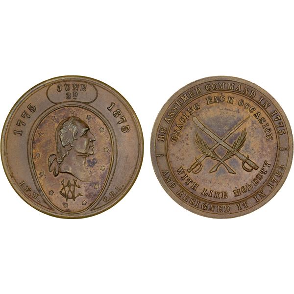UNITED STATES: AE medal, 1875, AU