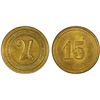 Image 1 : CAMBODIA: Norodom I, 1860-1904, 15 centimes token, ND, PCGS MS63
