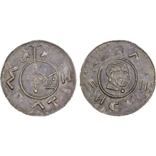 BOHEMIA: Vratislaus II, as duke, 1061-1085, AR denar (0.66g), Praha (Prague), XF