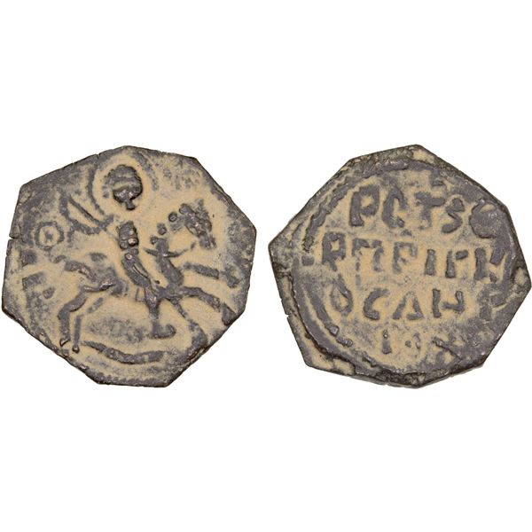 CRUSADER KINGDOMS: Principality of Antioch: Roger of Salerno, regent, 1112-1119, AE follis (3.76g), 
