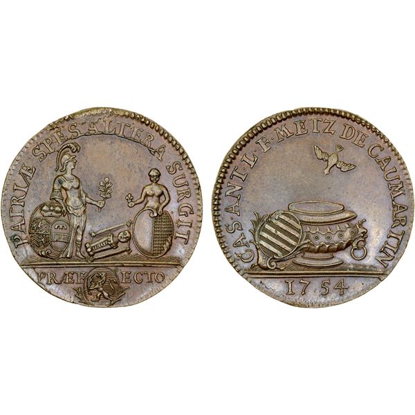 LORRAINE: AE jeton, 1754, UNC