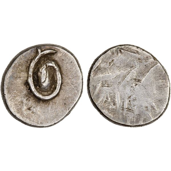 CAMBODIA: Ang Duong, 1840-1860, AR pe (0.47g), Choice XF