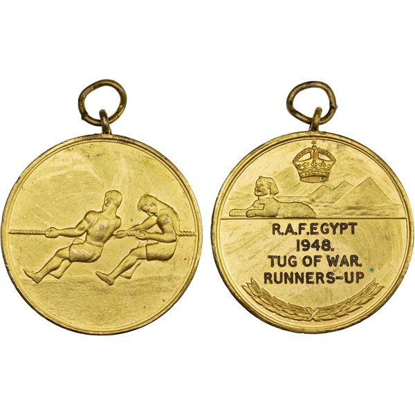 EGYPT: AE medal (24.97g), 1948, AU