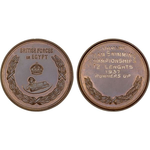 EGYPT: bronze medal (23.38g), ND, UNC