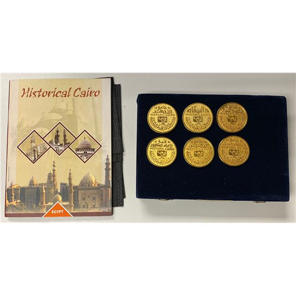 EGYPT: SET of 6 gilt medals, 2020