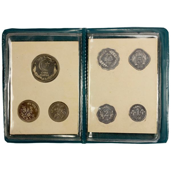 PAKISTAN: Islamic Republic, 7-coin proof set, 1974
