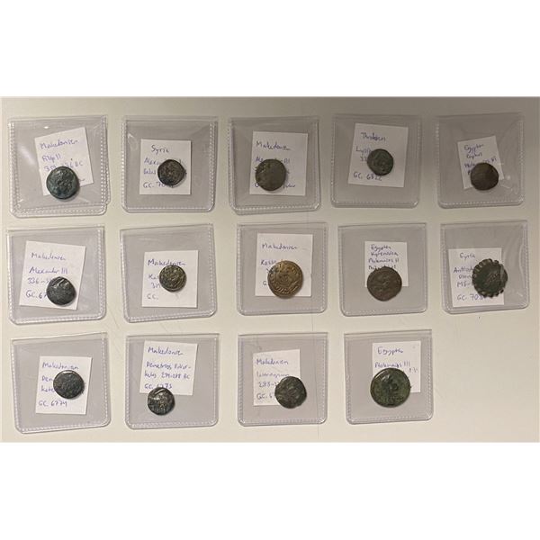 ANCIENT GREECE: LOT of 14 bronzes