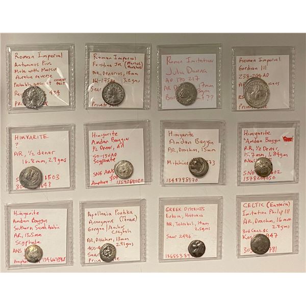 ANCIENT: LOT of 12 silver coins